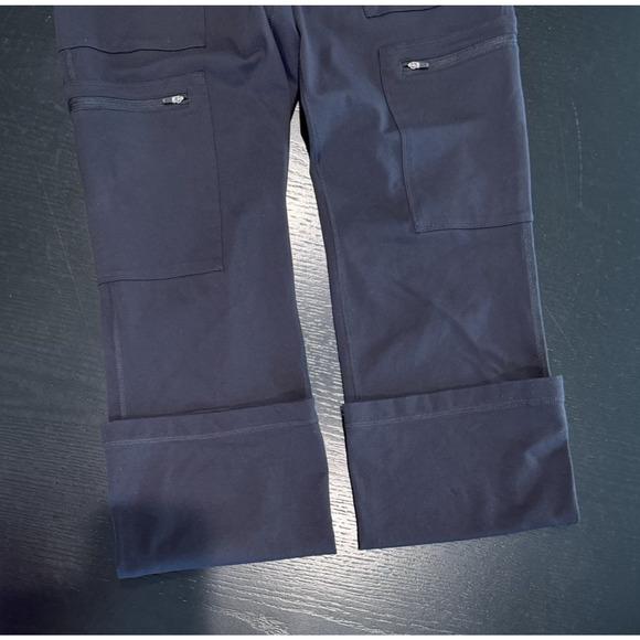 DULUTH TRADING CO Womens Small Black Pants Pull-On w/ Zippered Pockets Stretch - Picture 12 of 12